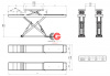 Velyen 4EE0536 Подъемник ножничный низкопрофильный г/п 4000 кг., платформы для сход-развала с подъем. второго уровня