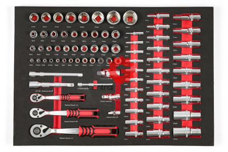 KraftWell KRW-TTG+SET277 Тележка с 7 ящиками + инструмент 277 предметов