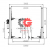 KraftWell KRW3DLM/220 Подъемник двухстоечный г/п 3200 кг. электрогидравлический