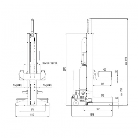 Комплект мобильных колонн (4 шт х 5,5 т), беспроводная связь, eqtree™ , CL 1055 Код товара: 202156