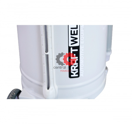 KraftWell KRW1839.80 Установка для слива и откачки масла/антифриза с подъемной ванной и мерной емкостью, мобильная
