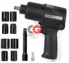 KraftWell KRW750IW-T Гайковерт пневматический 1/2" 780 Нм, головки