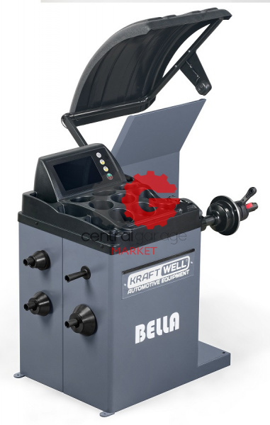 KraftWell BELLA KRW245E Балансировочный станок автомат с сенсорным дисплеем 7", лазер