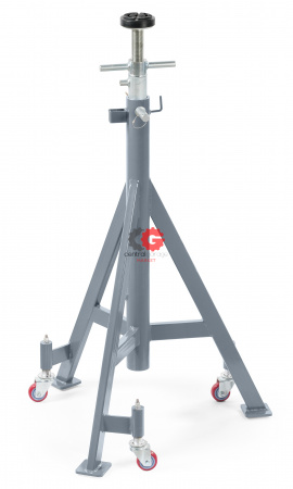 KraftWell KRWJS7.5H Стойка опорная г/п 7,5 т., высота 1,4-2,02 м, с пневмолифтом