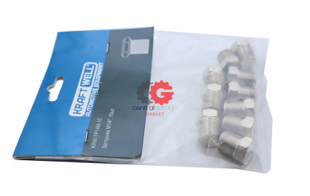 KraftWell KRW-TP14M-10 Заглушка M1/4", 10 шт