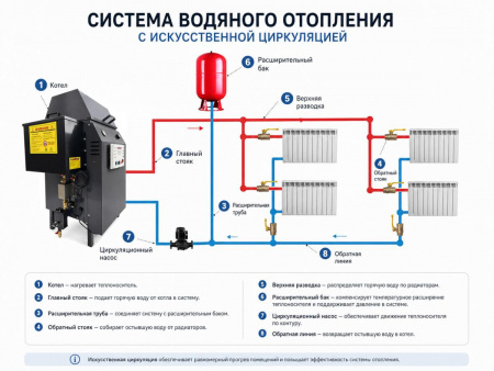Котел на отработанном масле с водяным контуром POLARUS P12M 10-80кВт