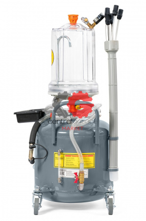 KraftWell KRW1836 Установка откачки масла с мерной емкостью, 40 л