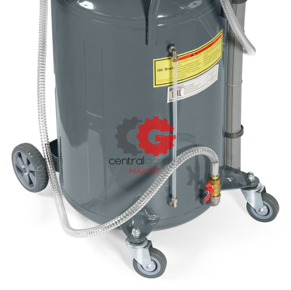 KraftWell KRW1832.80L Установка слива/откачки масла, ванна 90 л