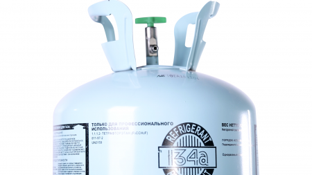 KraftWell R134a Фреон (хладагент) R134a баллон 13, 6 кг.