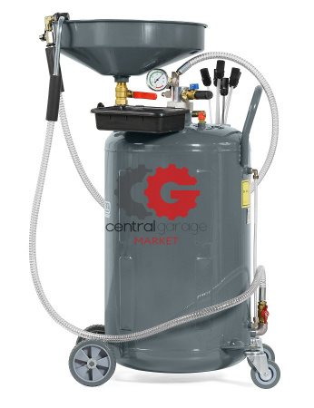KraftWell KRW1832.80L Установка слива/откачки масла, ванна 90 л