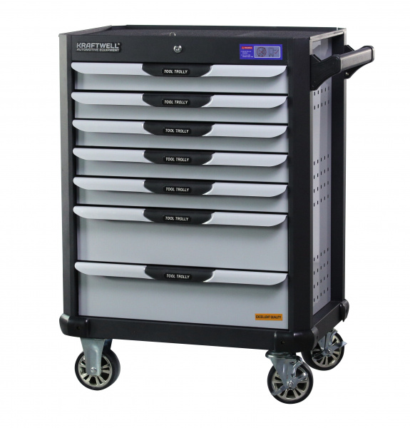 KraftWell KRW-TTG+SET250 Тележка с 7 ящиками+ПОДАРОК инструмент 250 предметов