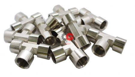 KraftWell KRW-TT12F3-10 Тройник резьбовой Т-образный F1/2" - F1/2" - F1/2", 10 шт