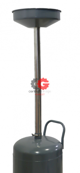 KraftWell KRW1830.80L Установка для слива масла/антифриза с круглой подъемной ванной, 80 л