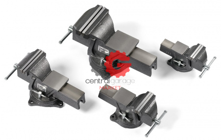 KraftWell KRW0200 Тиски слесарные вращающиеся 200 мм