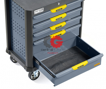 KraftWell KRW-TTG+SET157 Тележка с 5 ящиками + инструмент 157 предметов