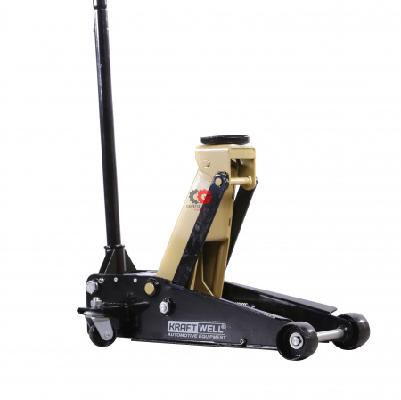 KraftWell KRWFJ3D_gold Домкрат подкатной гидравлический г/п 3000 кг.