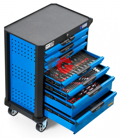 KraftWell KRW-TTB+SET277 Тележка с 7 ящиками + инструмент 277 предметов