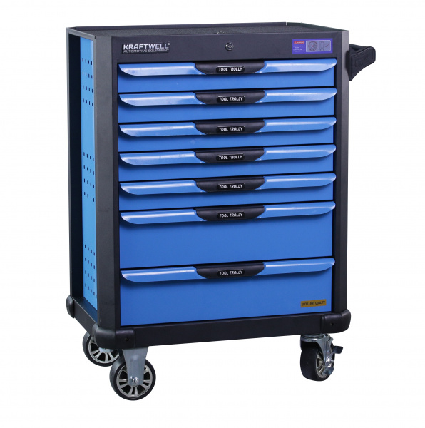 KraftWell KRW-TTB+SET250 Тележка с 7 ящиками+ПОДАРОК инструмент 250 предметов