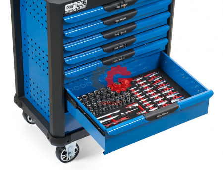 KraftWell KRW-TTB+SET277 Тележка с 7 ящиками + инструмент 277 предметов