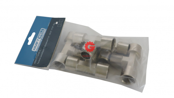 KraftWell KRW-TT12FMF-5 Тройник Т-образный F1/2"-M1/2"-F1/2", 5 шт