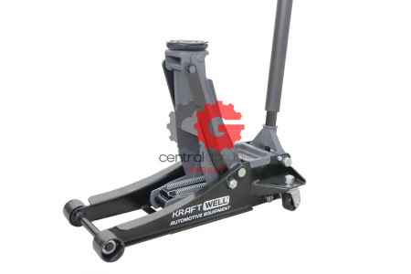 KraftWell KRWFJ3.5NL Домкрат подкатной гидравлический, низкопрофильный г/п 3500 кг.